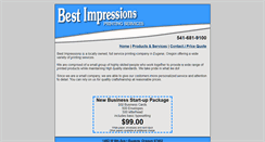 Desktop Screenshot of bestimpressionsprinting.com